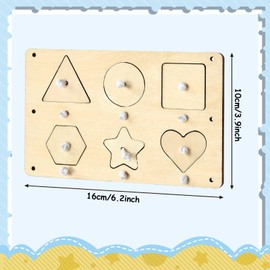 EKKONG Montessori Busy Board Accessories, Busy Board DIY, Wooden Screw Board, Educational Toy Gift for Children, Boys, Girls