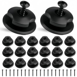 DXUANTING 20 Pcs Trailer Cover Hooks Tie Down Hooks for Trailer Tarpaulin Hooks Trailer Net Fixing Hooks with Screws for Securing Trailer Nets Tarpaulins