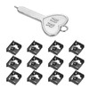 QUARKZMAN Pack of 12 Port Blocker Locking USB Port/Dust Metal