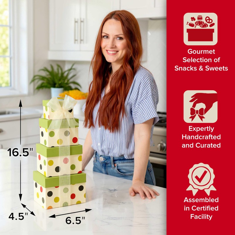 Broadway Basketeers Gift Basket Tower | Gourmet Food Gift Basket