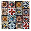 Escanver Azulejo Talavera Relieve Lote De 40 Piezas Variadas Confeti