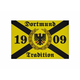 U24 Dortmund Tradition 1909 Flag Sew-On / Iron-On Patch 9 x 6 cm