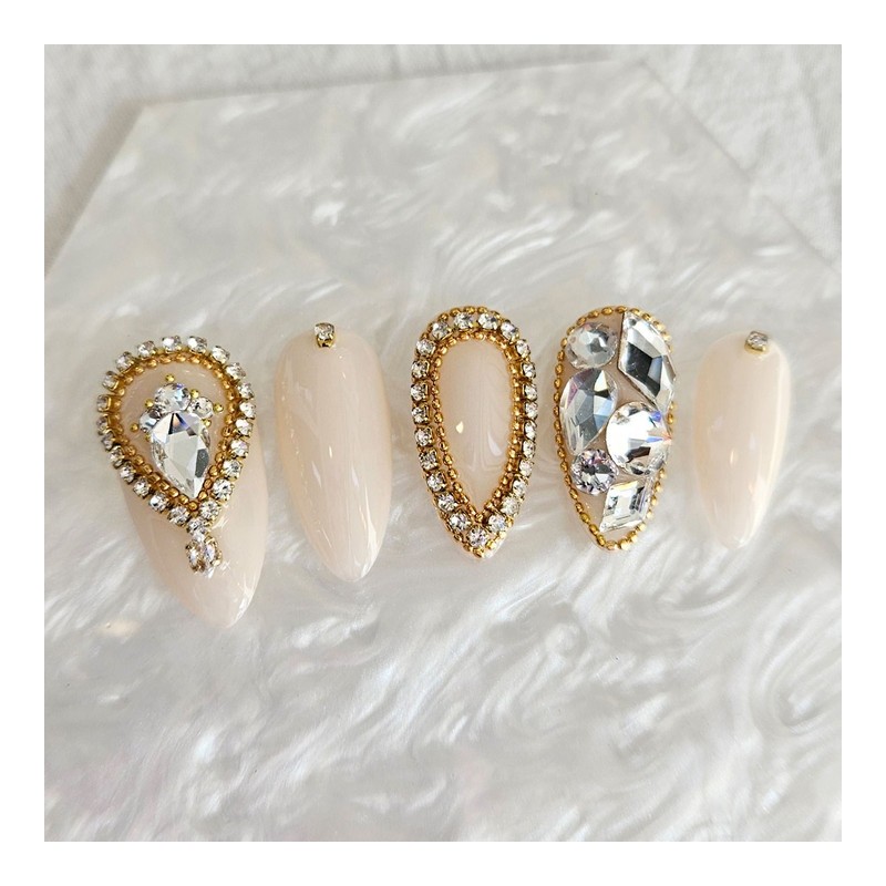 Tiara handmade nail tips - Oval / 티아라 수제네일팁 -