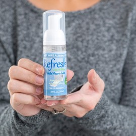 Refresh Liquid Wipe Free: Toilet Paper Foam. Eco-Friendly Wet Wipe Alternative For Sensitive Skin with Aloe and Witch Hazel. Plumbing Safe. 250ml/50ml Combo (10.14 Total Fl Oz).…