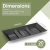 Ziliny 20 Pcs 3 Section Serving Tray Bulk Serving Dish