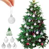 Christmas Baubles Silver 36 Pieces, Christmas Tree Baubles Plastic 4