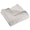 Levtex Home - Tobago Stripe Taupe - Quilted Throw -