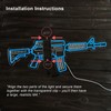 Gun Neon Sign M4 Neon Sign for wall decor Large