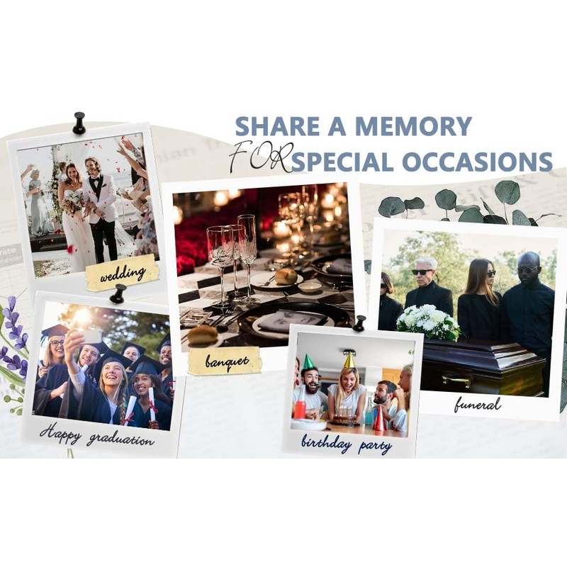 Oxmidud Wooden Share Love & Memories Box with 50 Pcs