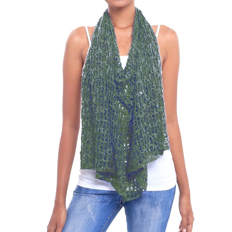 JOPHY & CO. Women Ladies Knitted Mesh Poncho Off Shoulder