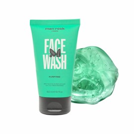 Men Rock Limpiador Facial Purificante - Limpiador Facial Hidratante para Hombres con Aceite de Árbol de Té - Limpiador Facial Hidratante - 150 ml     