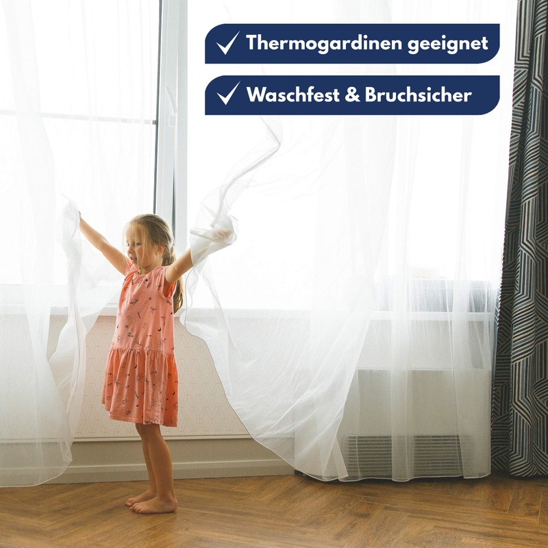 NEUFELD® 120 curtain gliders for inner rails (including 6 locks),