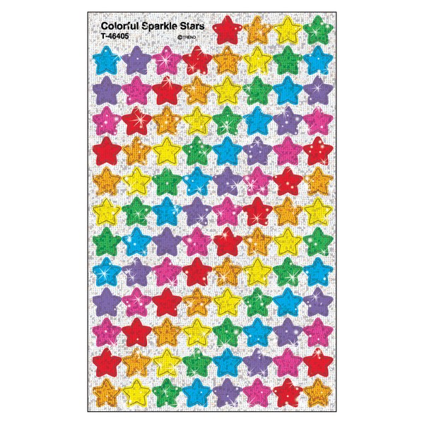 Colorful Sparkle Stars superShapes Stickers