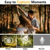 Mini Action Camera with Magnetic Base, Anti Shake 1080P Video