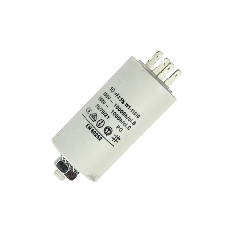 Fixapart Round Capacitor 10.0 microfarad 450 Volts, W1-11010