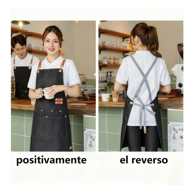10 Pzs Mandil Delantal Para Chef Meseros Barbería Pintores