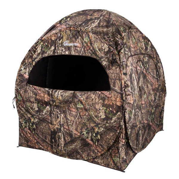 Ameristep Doghouse Run & Gun Hunting Blind | Lightweight 2 Person Ground Blind in Mossy Oak Break-Up Country, One Size