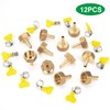 Brass Pipe Adapter, 12 Pieces 8 mm Barb x 3/4