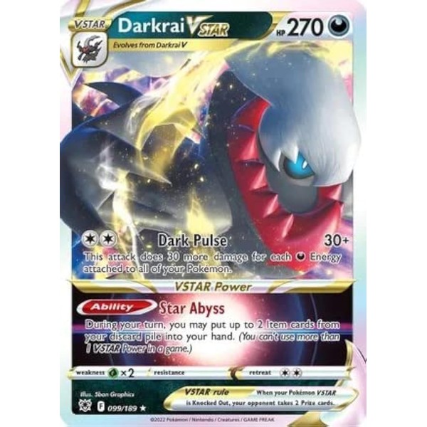 Darkrai VSTAR - 099/189 - Ultra Rare - Sword &