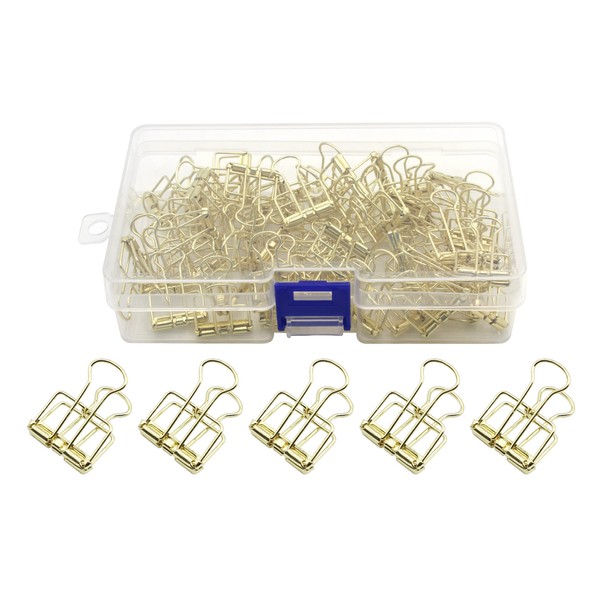 Anller 50 Pack Multi-Purpose Metal Wire Binder Clip Set, Paper