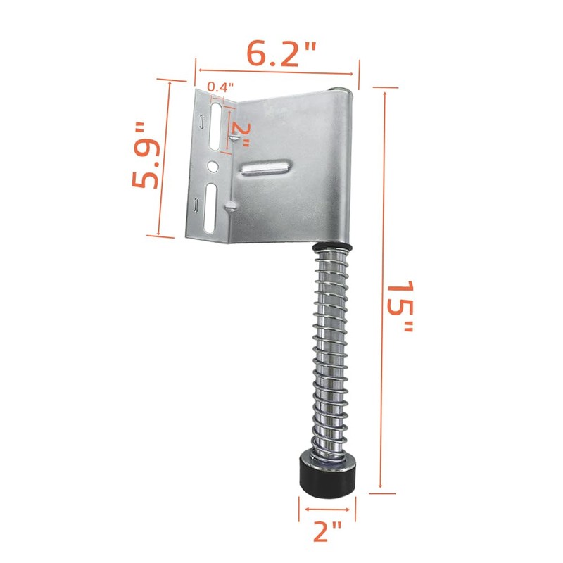Pair of 15" Garage Door Plunger Bumper Spring,Garage Door Buffer