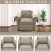 NOYOURS Couch Arm Covers, Anti-Slip Sofa Armrest Cover for Recliner,