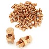 QWORK Grounding Split Bolt, 50 Pieces 4 Gauge 8 Gauge