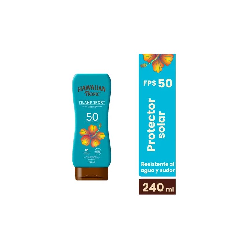 Protector Solar Hawaiian Tropic Island Sport 50+FPS 240 ml