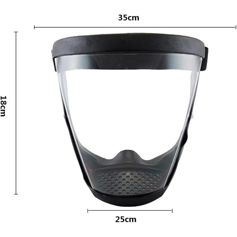 Escudo Facial Ajustable Policarbonato TAIYANYU Anti-vaho (2 pzas)