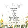 Purely Home Spring Daffodils Decaf Coffee Storage Canister - Floral