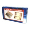Wooden Board Game Set Compendium Travel Games - Chess, Draughts,