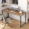 Huuger Computer Desk, 55 Inch Office Desk, Gaming Desk with