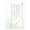 S-OR106 Flower Thank You Cards, 10 Postcards, Private Mourning Postcards,