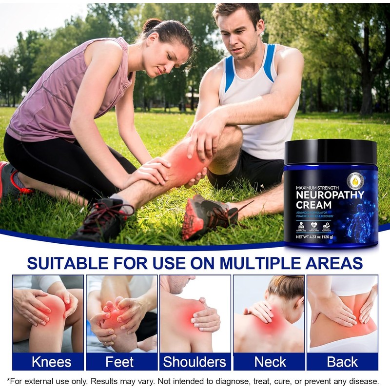 Neuropathy Cream for Feet, Legs & Hands – Lightweight, Plant-Based