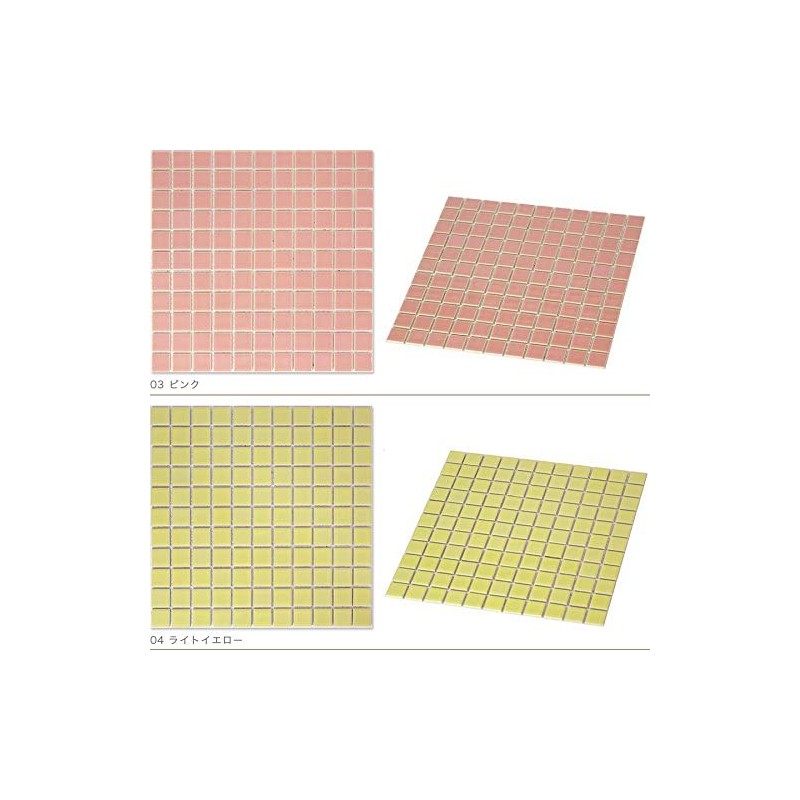 NET-25k-10 1.0 inch (25 mm) Square Mosaic Tile [Regular Color]