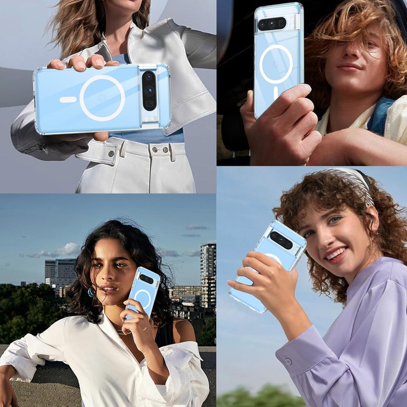 HpulaCase for Pixel 8 Pro Case Compatible with MagSafe Wireless