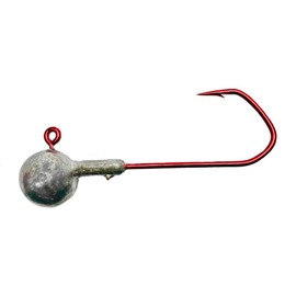 Lead Head Hooks Round Head Size 2/0 in 8.5 g Jig Hooks with VMC Hooks Set of 25