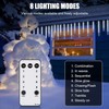 Icicle Lights for Outside with Remote, 30ft 150 LED 30