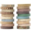 YUBX 20 Rolls Thin Washi Tape Set, Masking Tape, Antique