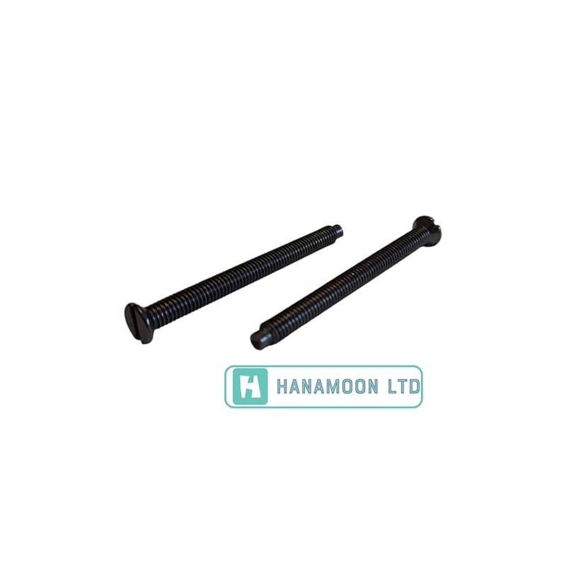 M3.5mm X 40mm Long Black Nickel Electrical Machine Screws for