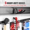 ZICANYCO Garage Tool Organizer Wall Mount 48 inches with 10