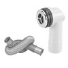 QRITY 1 PCS Overflow Pipe, 29x29mm Round Interface, Kitchen Sink