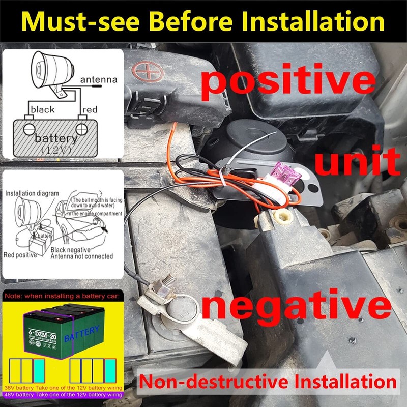 CHADWICK Car Horn Siren Alarm,universa