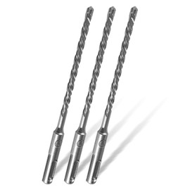 SDS Drill Bit 6 mm x 160 mm Concrete Drill Bit Masonry Hammer Drill Bit with 4 Carbide Cutting Edges Ideal for Drilling in Stone, Concrete, Natural Stone, Brick Wall Pack of 3
