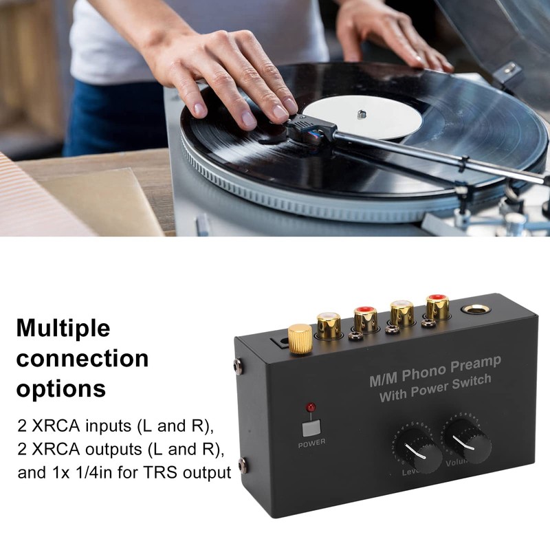 Turntable Preamp Turntable Phono Preamp Mini Audio Stereo Phonograph Preamp