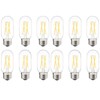 liveMAX Dimmable LED Tubular Bulb 6W,E26 Clear Edison Bulb,60W Equivalent