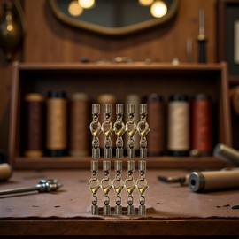 10pcs 6mm Antique Bronze End Cap with Lobster Clasp Leather Cord Bracelet Clasps Hooks Leather Cord End Caps with Clasp Connector Jewelry Clasps