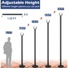 Eazielife 10FT String Light Poles for the outdoor, Heavy Duty