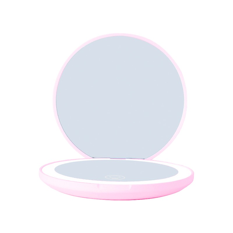 LED Lighted Travel Makeup Mirror Foldable Dual Sided Vanity Mirror