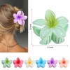 CHANDAT Flower Hair Clips 6 PCS Hawaiian Claw Clips for
